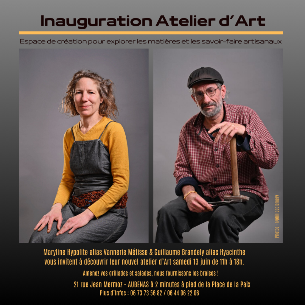 Inauguration atelier d'Art à Aubenas